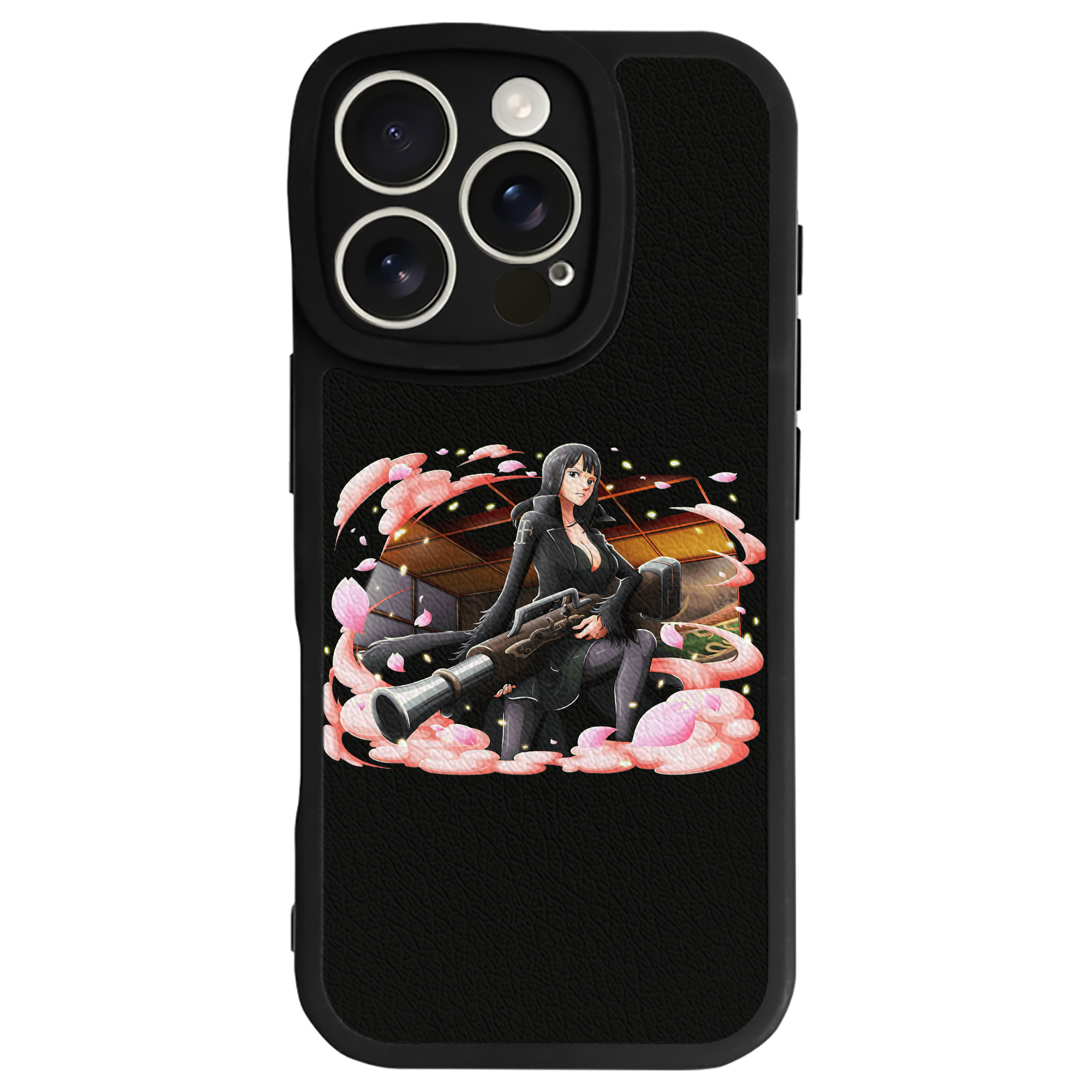 （画像用） ワンピース ニコ・ロビン ONE PIECE Nico Robin 【iPhone 16シリーズ対応】シリコンスマホケース（レザー調） 材質：シリコン